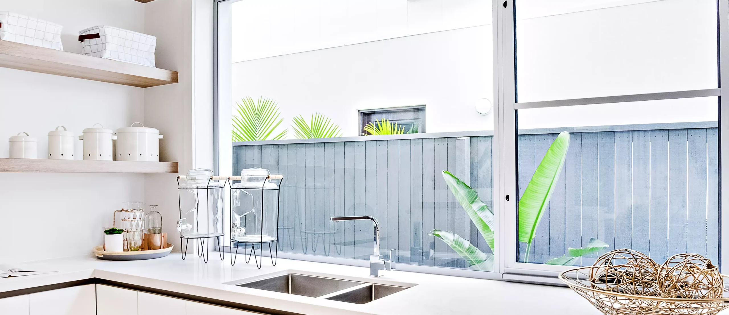 Modern-kitchen-pass-through-window Image