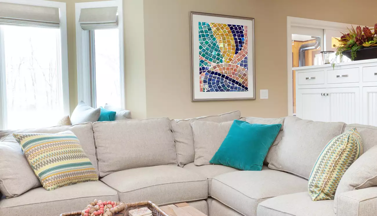 Mosaic Tile in Living Room image